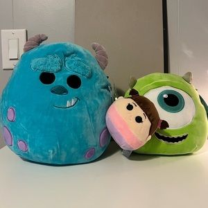 Sulley / Boo / Mike Monsters Inc Squishmallow Bundle
